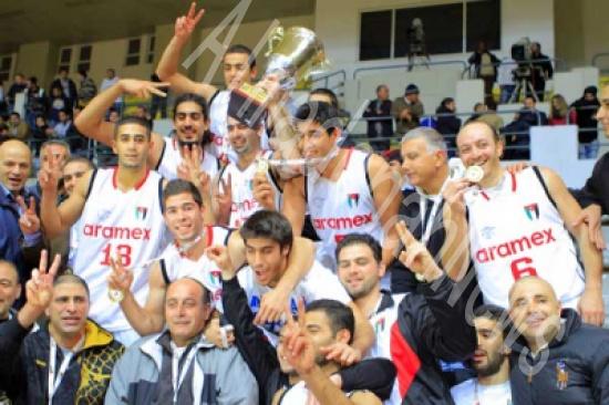 الرياضي يتوج بلقب بطولة كأس الاردن لكرة السلة (صور)